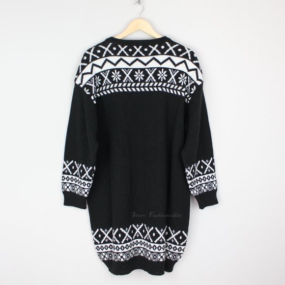 NWT Moschino Teddy Bear Sweater Dress | Cozy Knit Logo Winter Dress - Picture 10 of 16